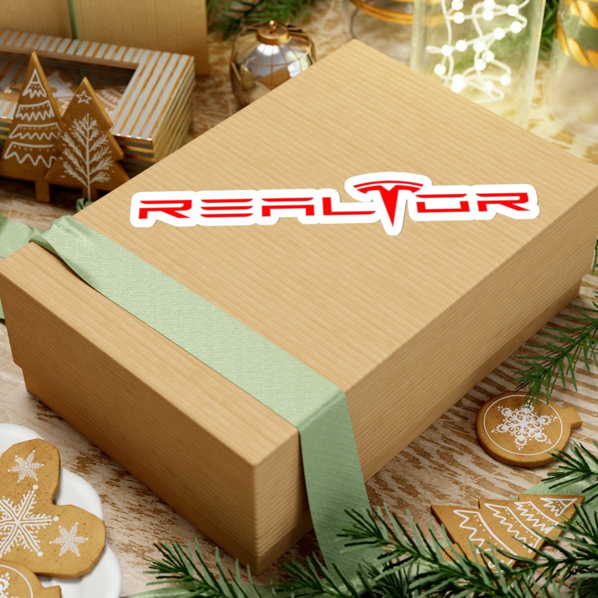 Tesla Realtor Sticker - Paper products | ShirtyAgents