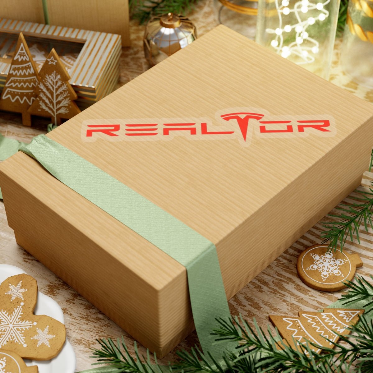 Tesla Realtor Sticker - Paper products | ShirtyAgents