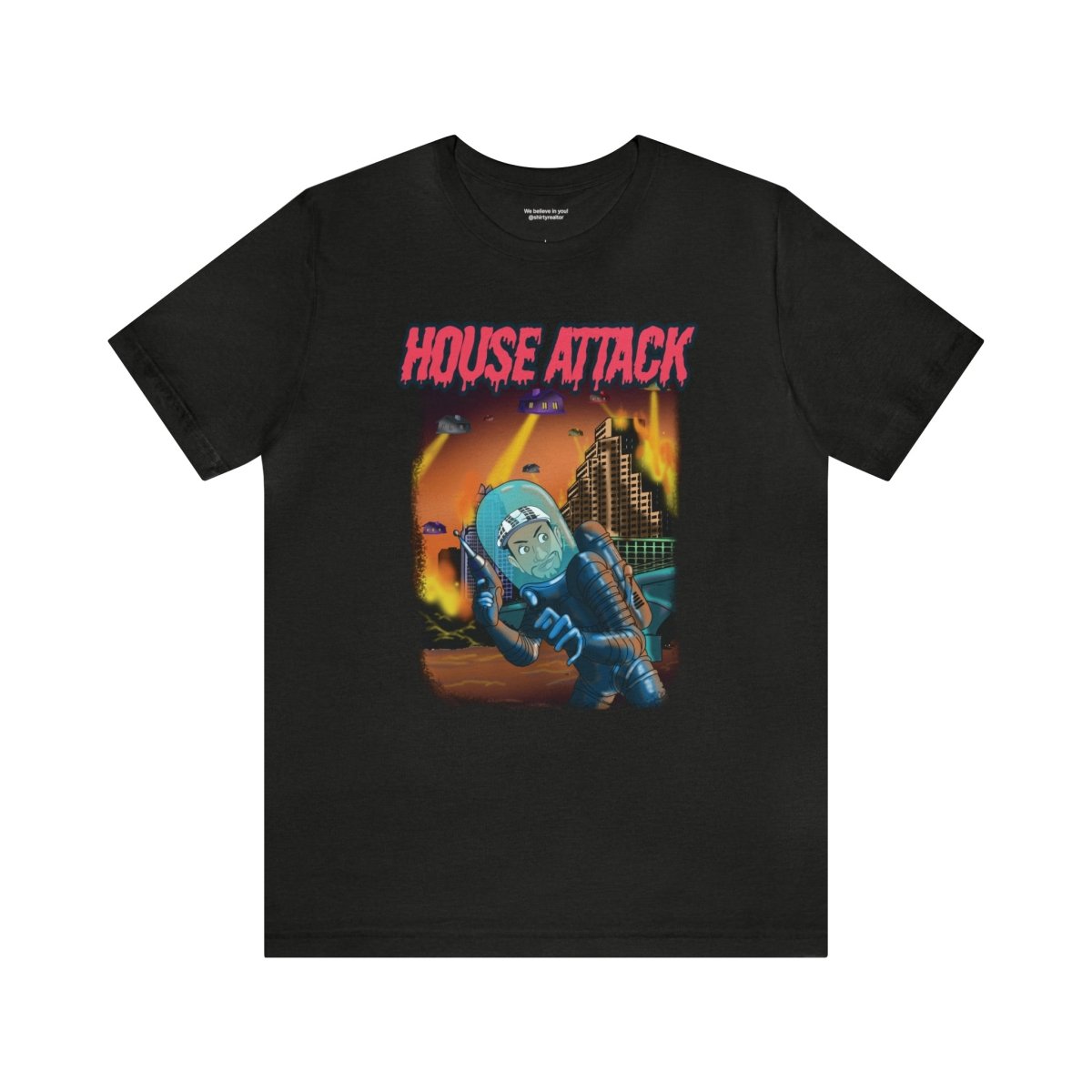 When Houses Attack" – Funny Realtor T-Shirt - T-Shirt | ShirtyAgents