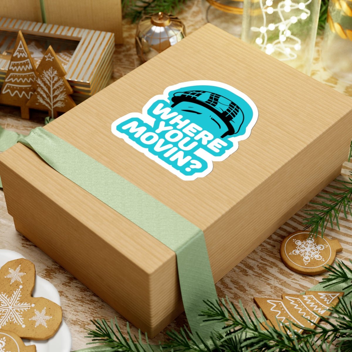 Where You Moving Sticker #ianofaustin - Paper products | ShirtyAgents
