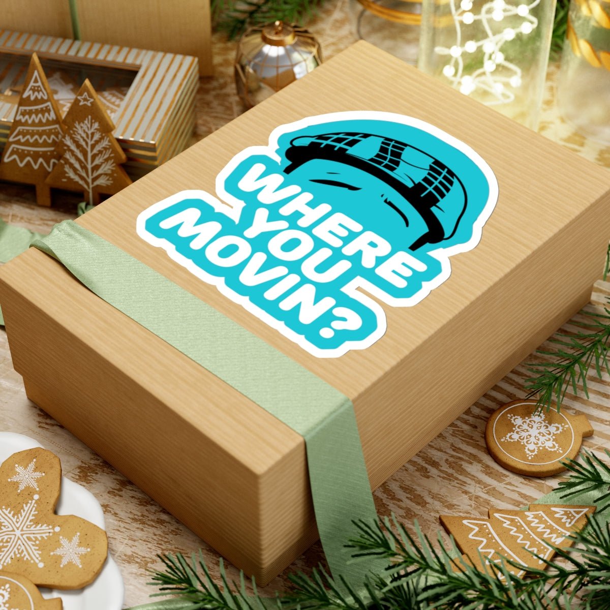 Where You Moving Sticker #ianofaustin - Paper products | ShirtyAgents