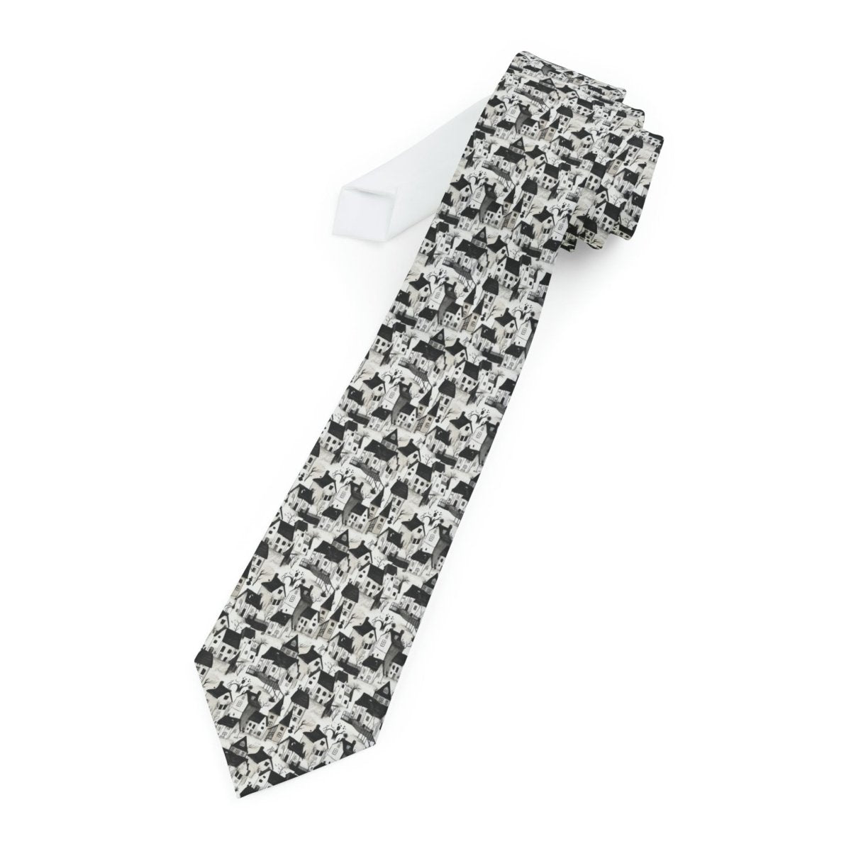 White Charcoal Neighborhood Necktie - Accessories | ShirtyAgents