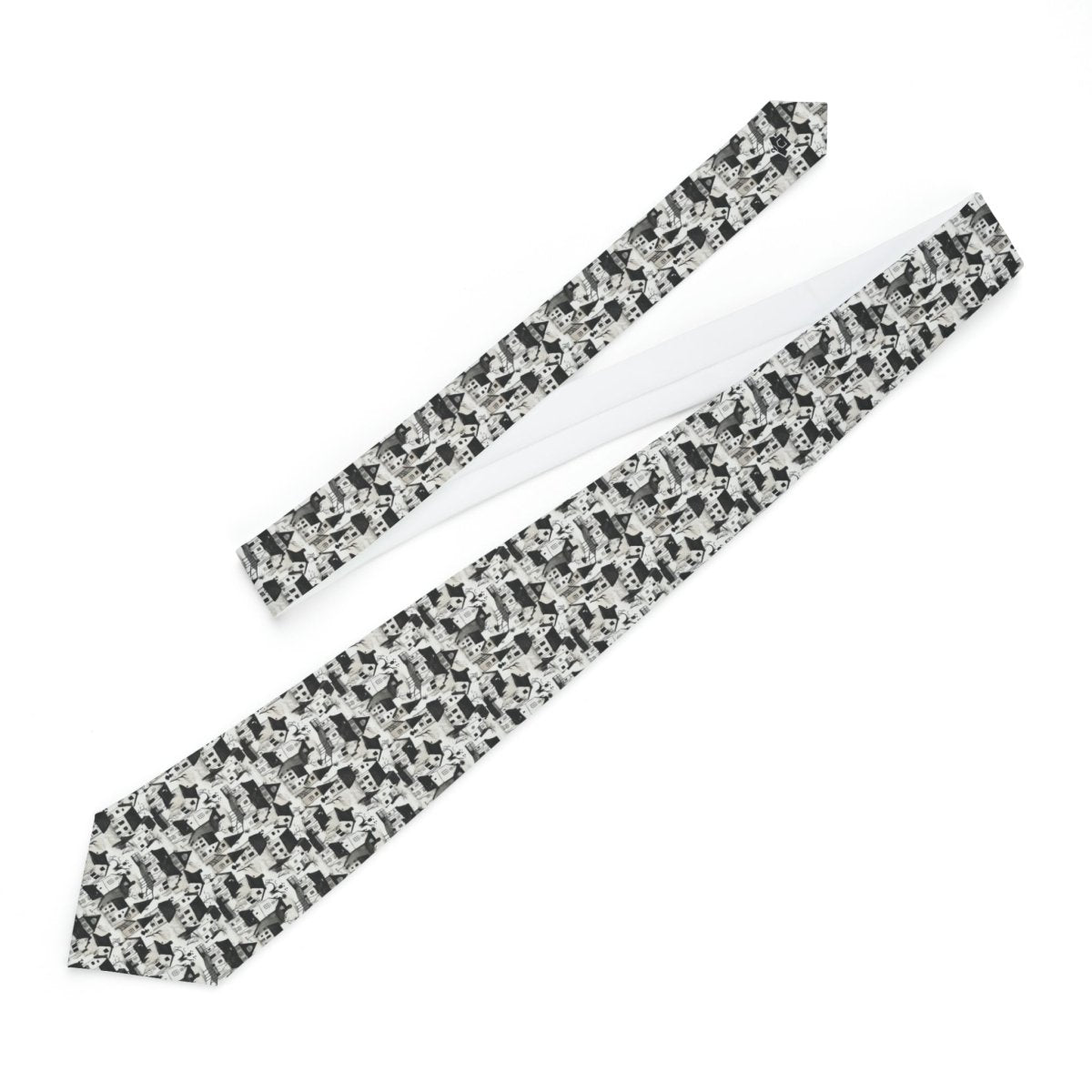 White Charcoal Neighborhood Necktie - Accessories | ShirtyAgents