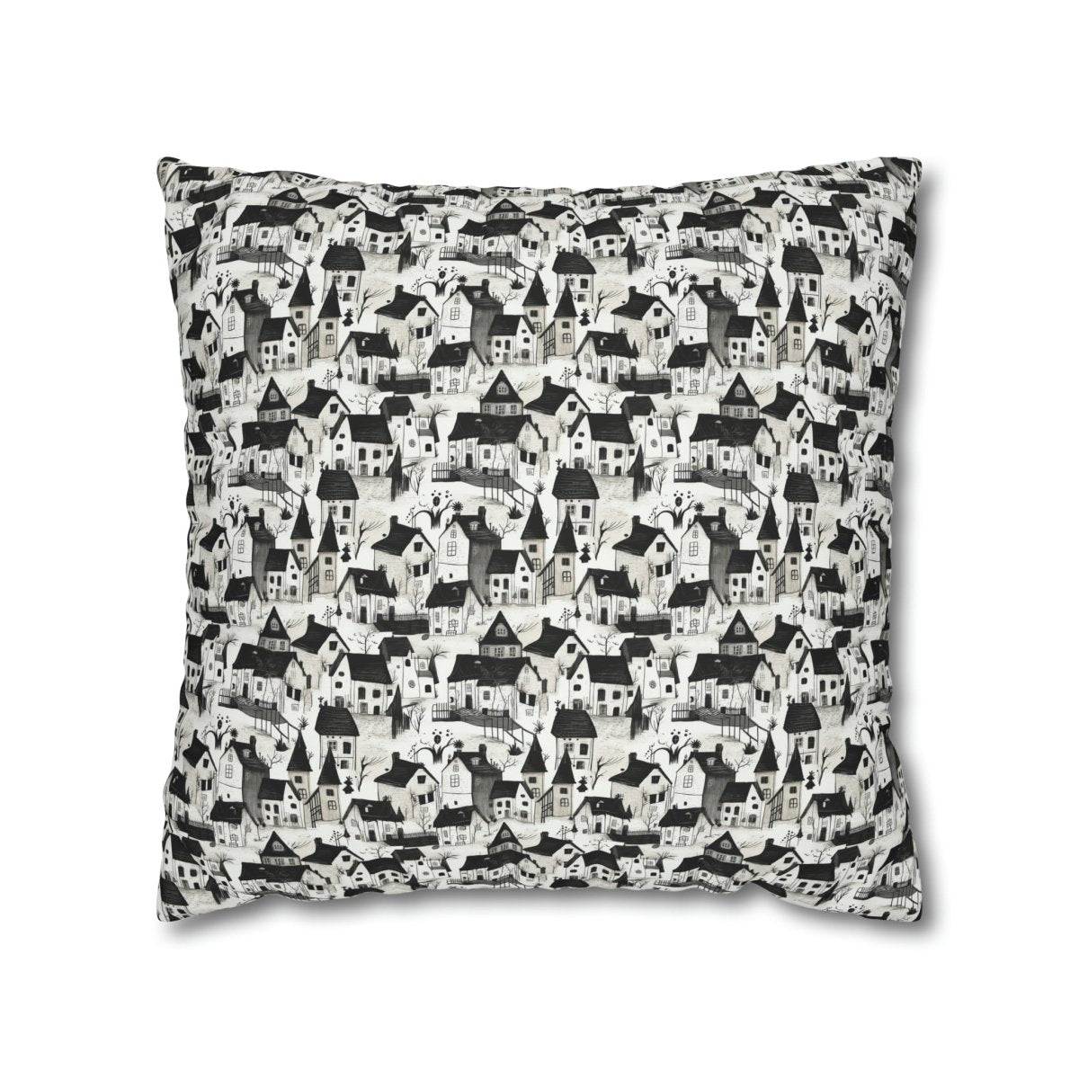 White Charcoal Neighborhood Pillowcase - Home Decor | ShirtyAgents