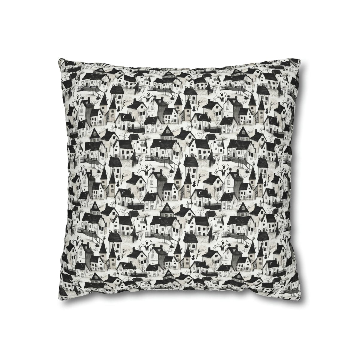 White Charcoal Neighborhood Pillowcase - Home Decor | ShirtyAgents