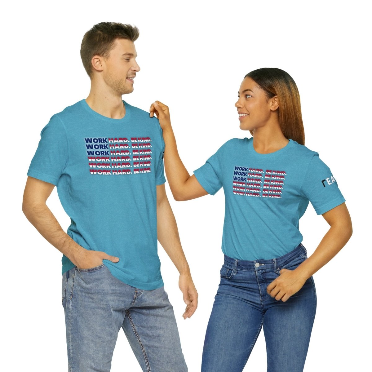 Work Hard Be Kind American - T-Shirt | ShirtyAgents