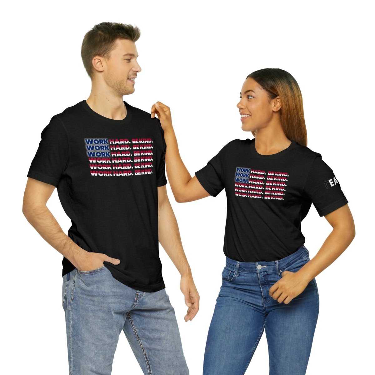 Work Hard Be Kind American - T-Shirt | ShirtyAgents