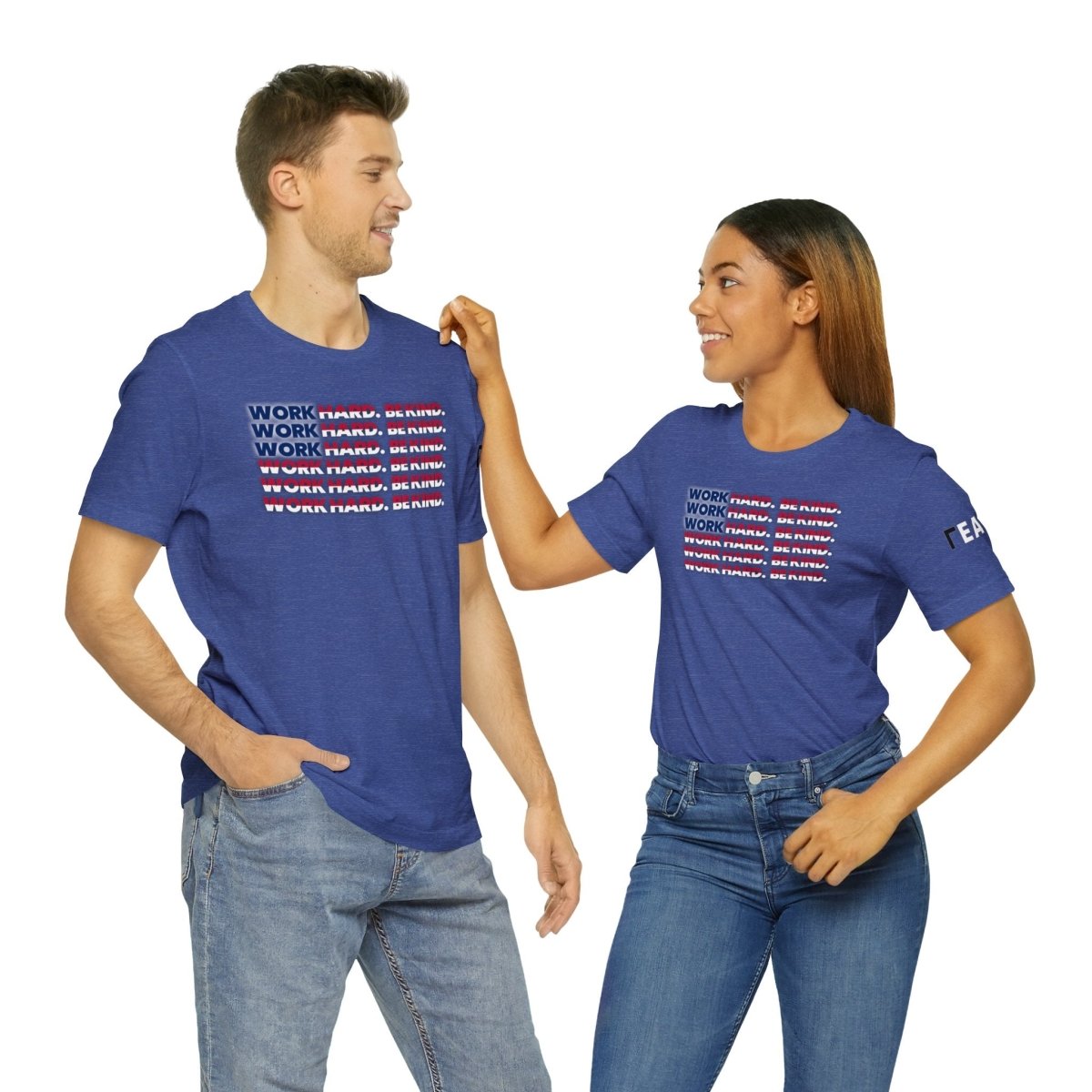 Work Hard Be Kind American - T-Shirt | ShirtyAgents
