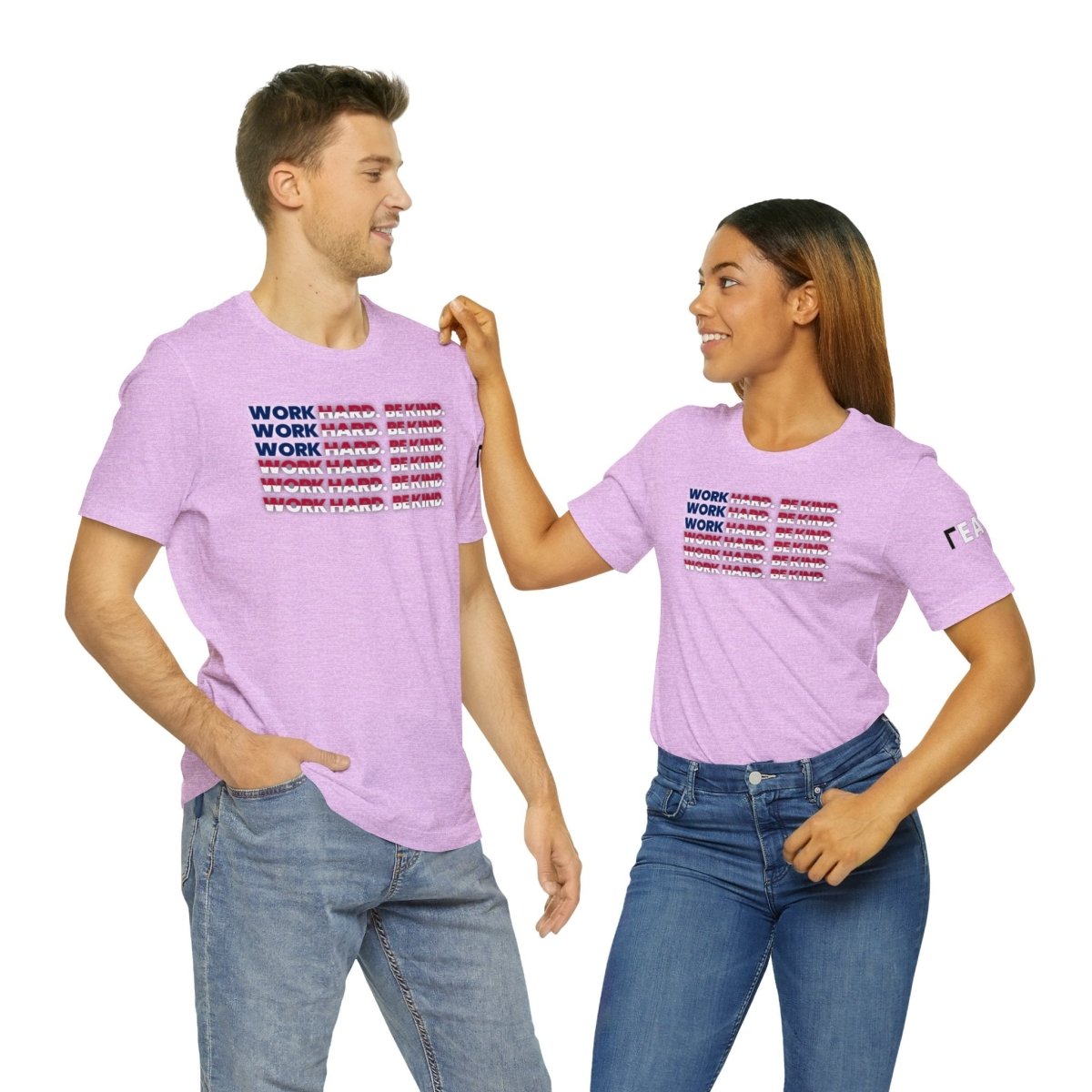Work Hard Be Kind American - T-Shirt | ShirtyAgents
