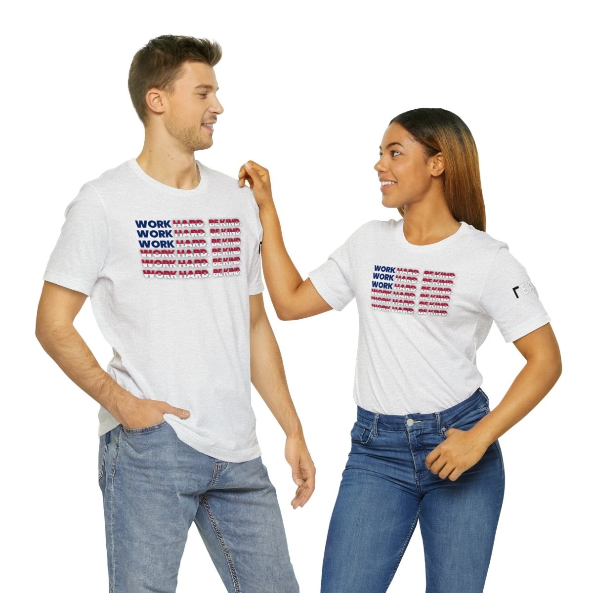 Work Hard Be Kind American - T-Shirt | ShirtyAgents