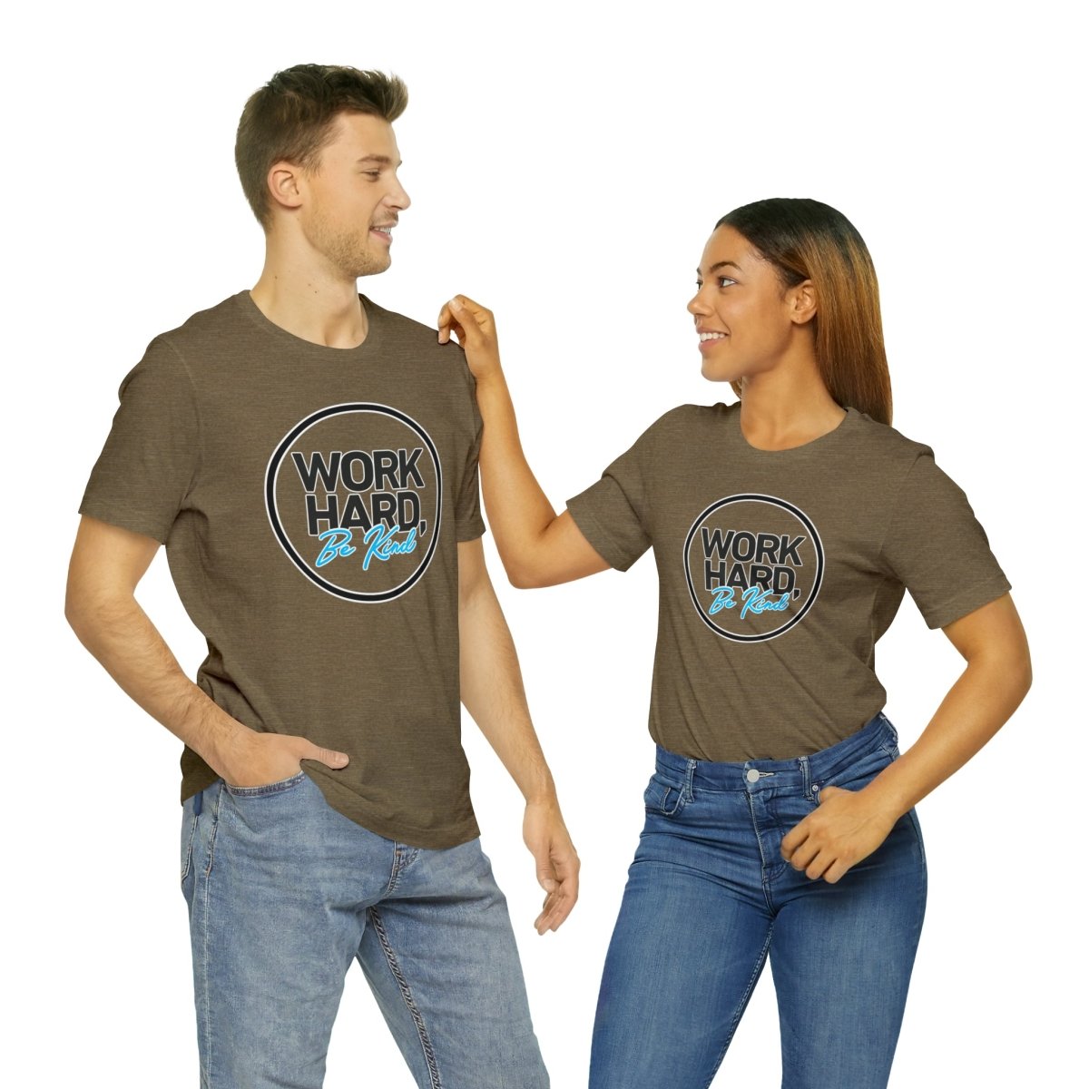 Work Hard Be Kind Black Circle - T-Shirt | ShirtyAgents