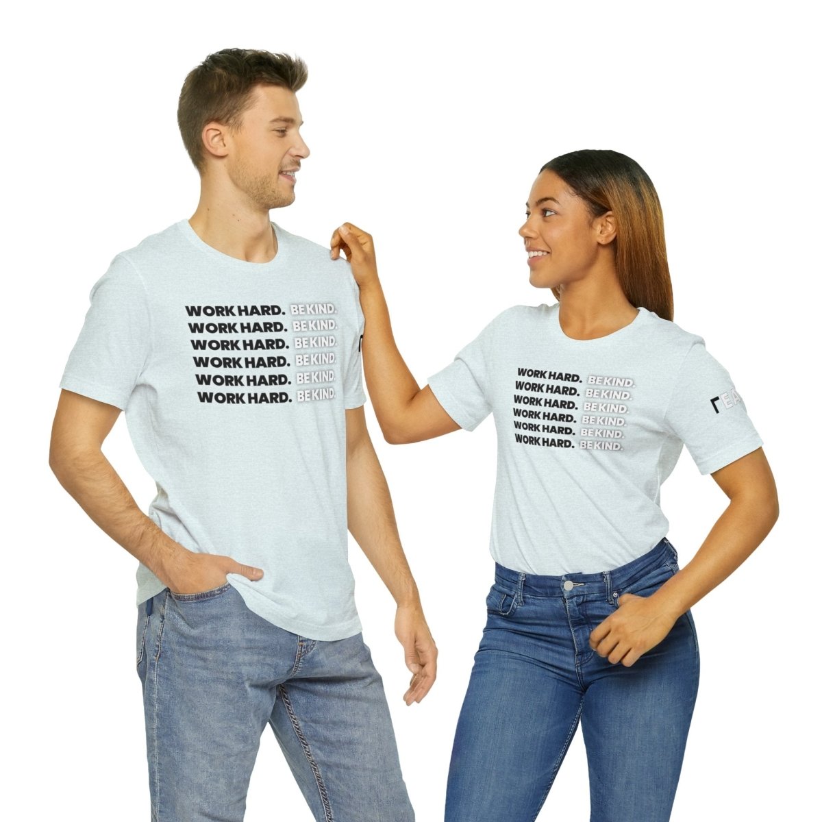 Work Hard Be Kind It's Black & White - T-Shirt | ShirtyAgents