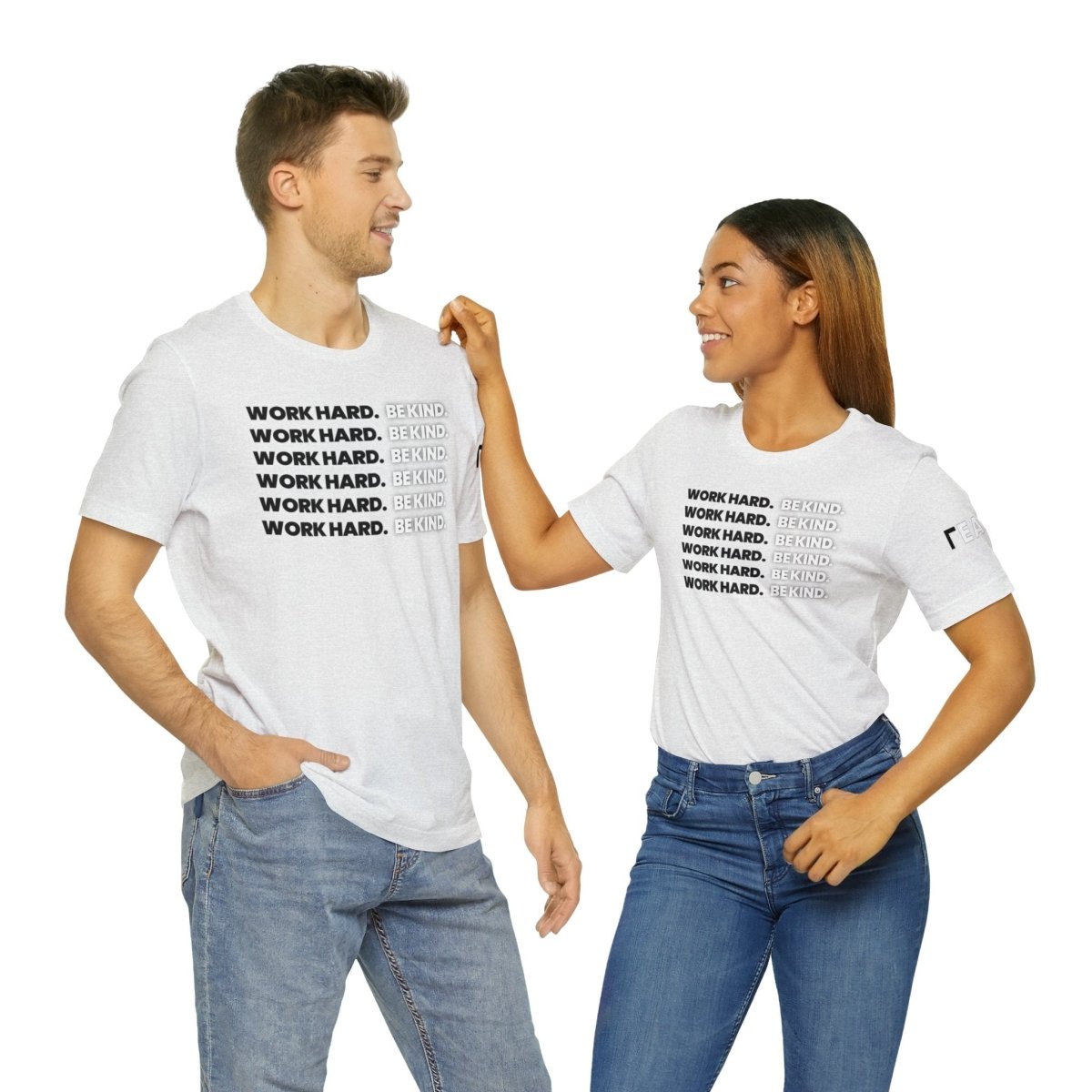 Work Hard Be Kind It's Black & White - T-Shirt | ShirtyAgents