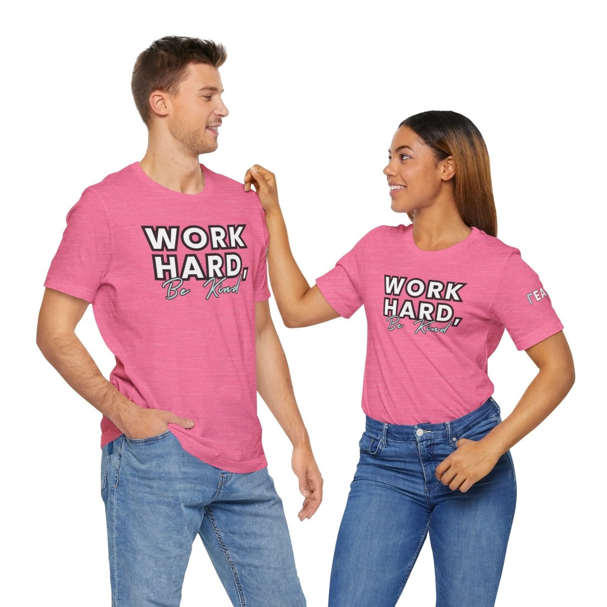 Work Hard, Be Kind – Modern Mint T-Shirt (Unofficial Edition) - T-Shirt | ShirtyAgents