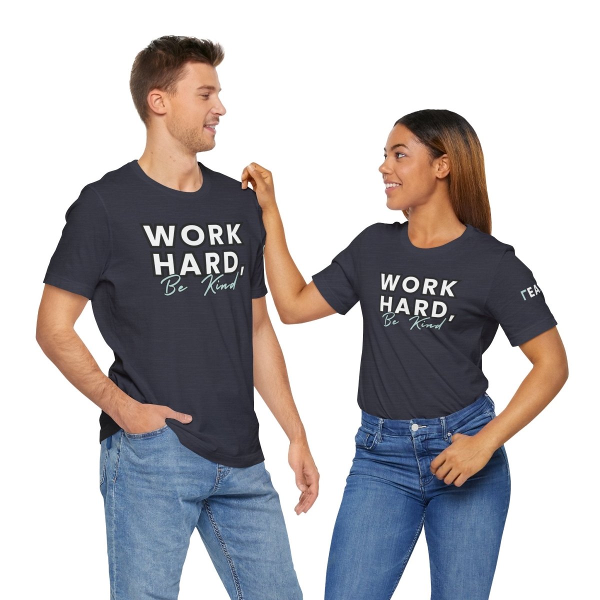 Work Hard, Be Kind – Modern Mint T-Shirt (Unofficial Edition) - T-Shirt | ShirtyAgents