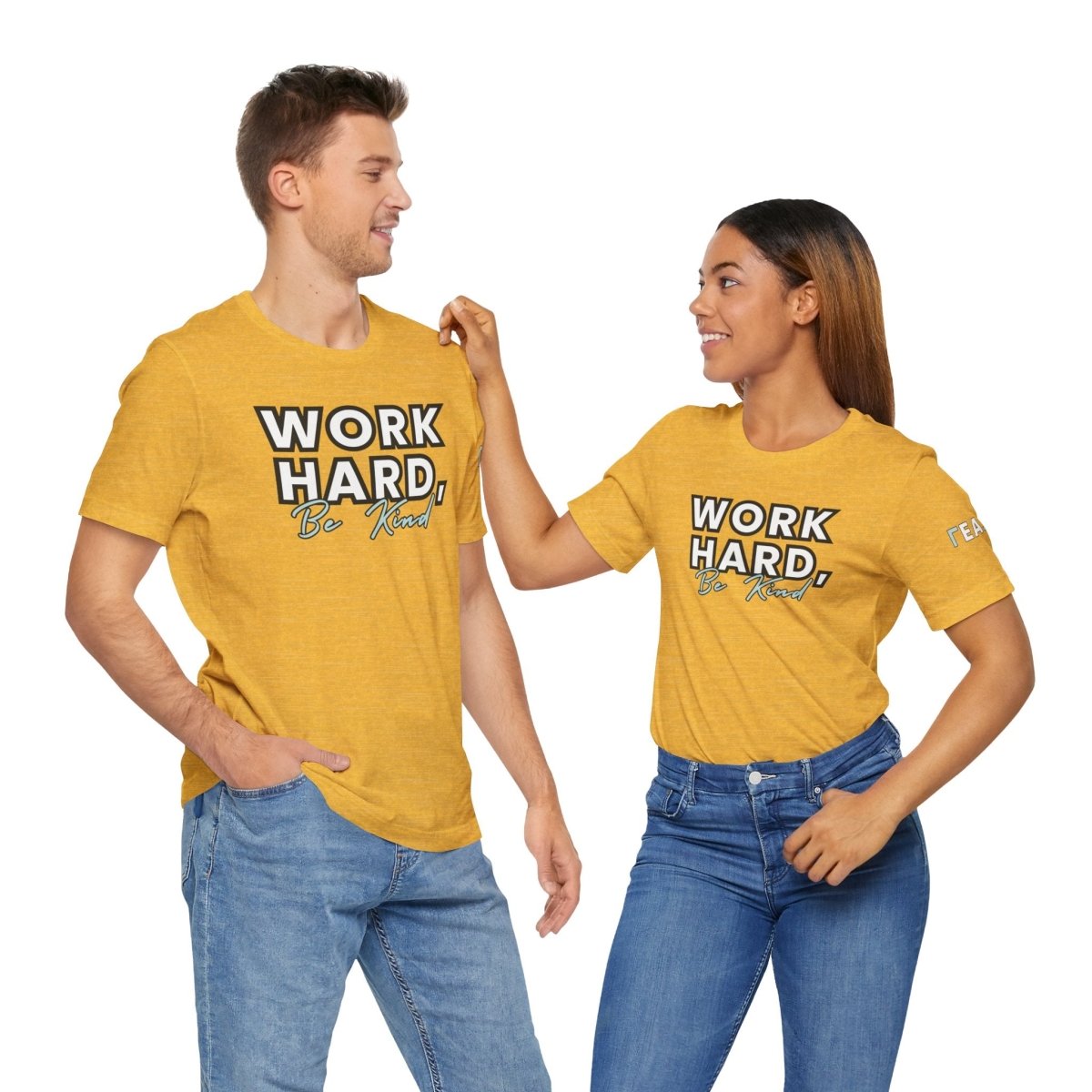 Work Hard, Be Kind – Modern Mint T-Shirt (Unofficial Edition) - T-Shirt | ShirtyAgents