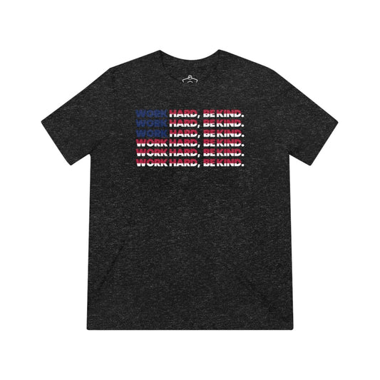 Work Hard, Be Kind Patriotic Flag - T-Shirt | ShirtyAgents