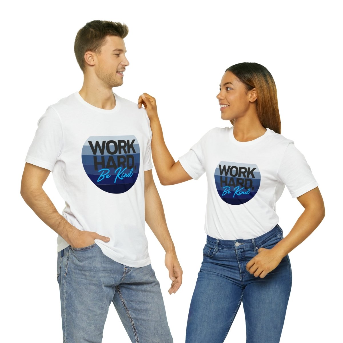 Work Hard Horizon Blue - T-Shirt | ShirtyAgents
