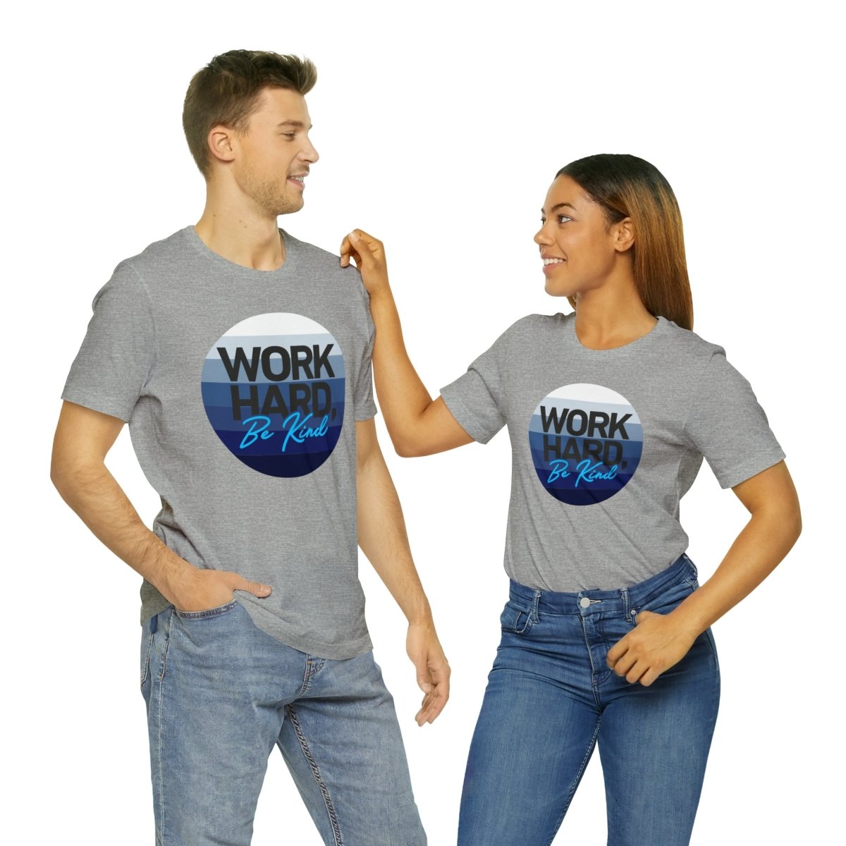 Work Hard Horizon Blue - T-Shirt | ShirtyAgents