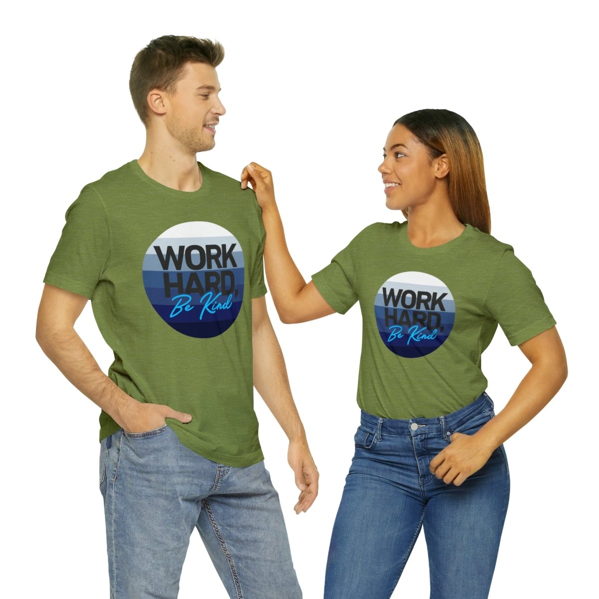 Work Hard Horizon Blue - T-Shirt | ShirtyAgents