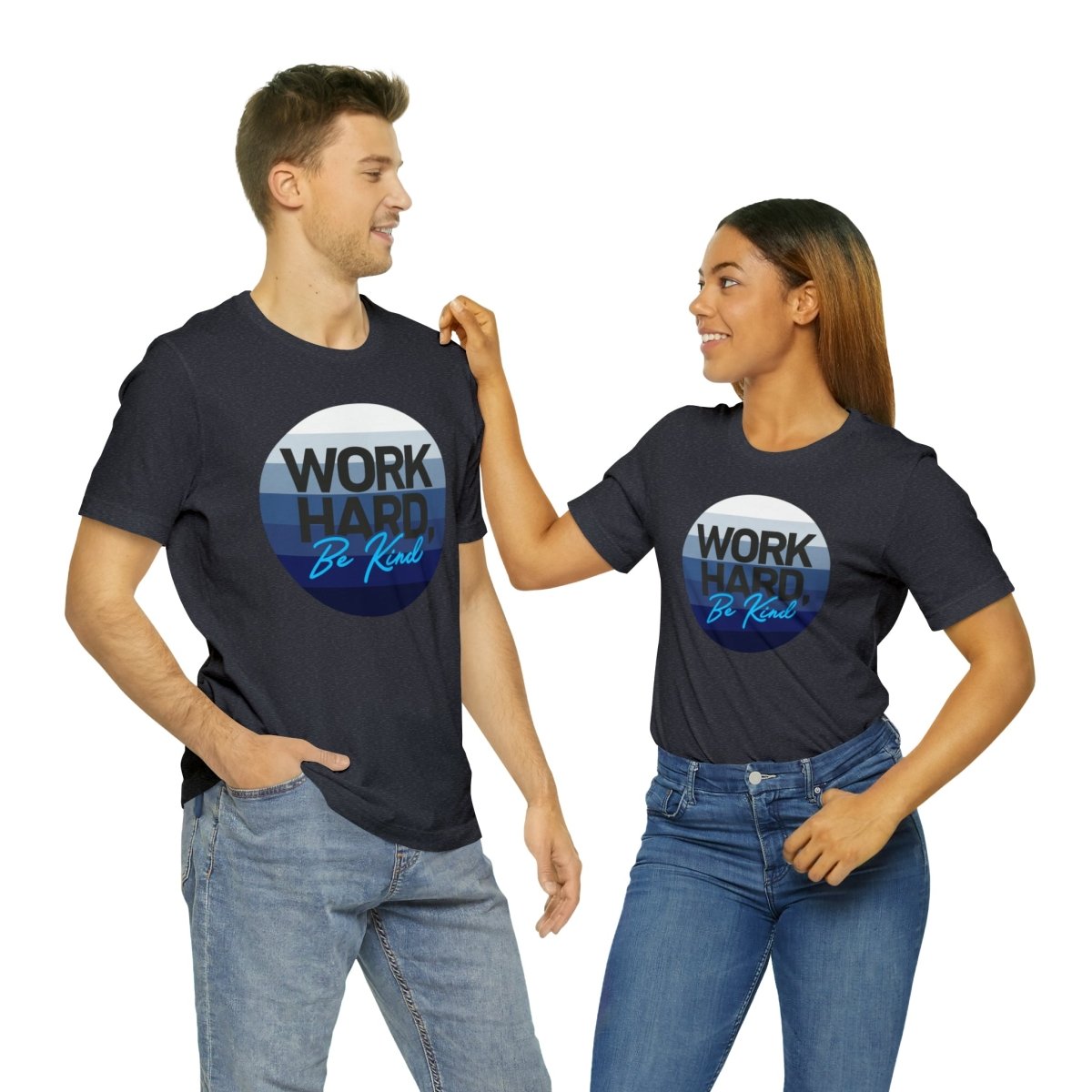 Work Hard Horizon Blue - T-Shirt | ShirtyAgents