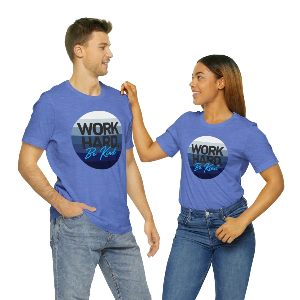 Work Hard Horizon Blue - T-Shirt | ShirtyAgents
