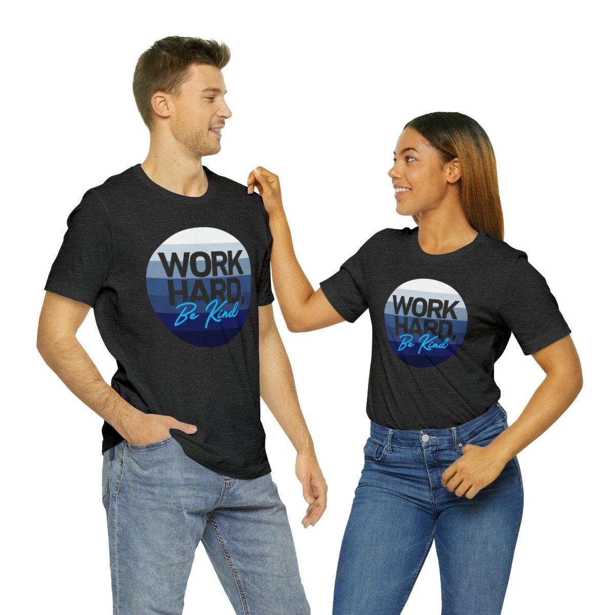Work Hard Horizon Blue - T-Shirt | ShirtyAgents