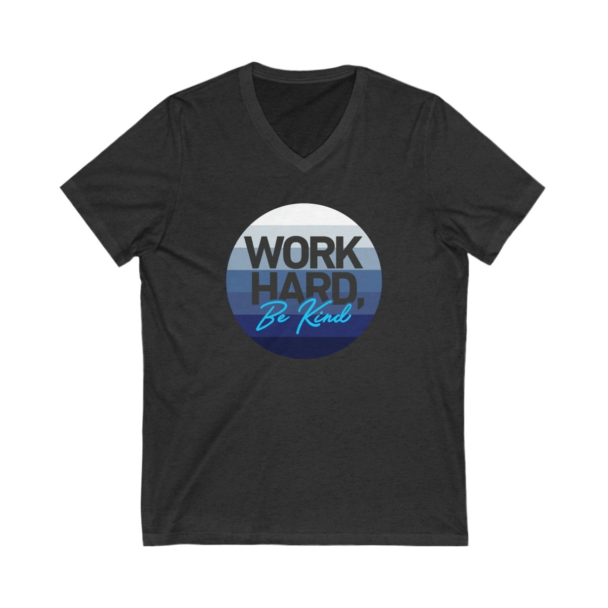 Work Hard Horizon Blue V - Neck - V - neck | ShirtyAgents