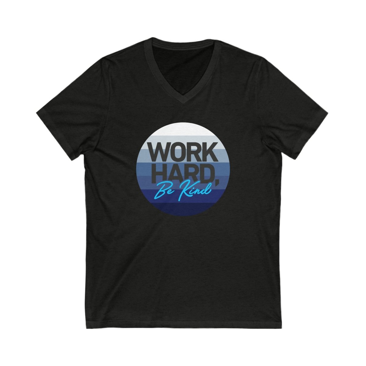 Work Hard Horizon Blue V - Neck - V - neck | ShirtyAgents