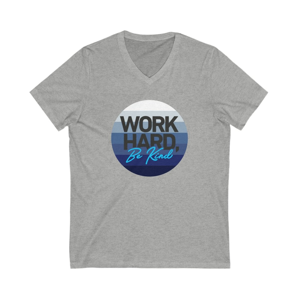 Work Hard Horizon Blue V - Neck - V - neck | ShirtyAgents