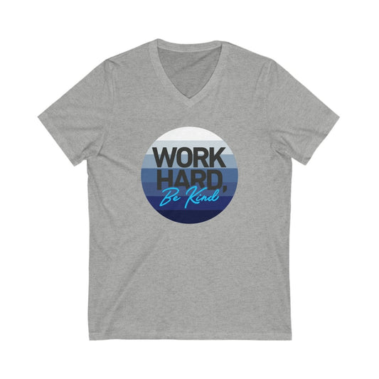 Work Hard Horizon Blue V - Neck - V - neck | ShirtyAgents