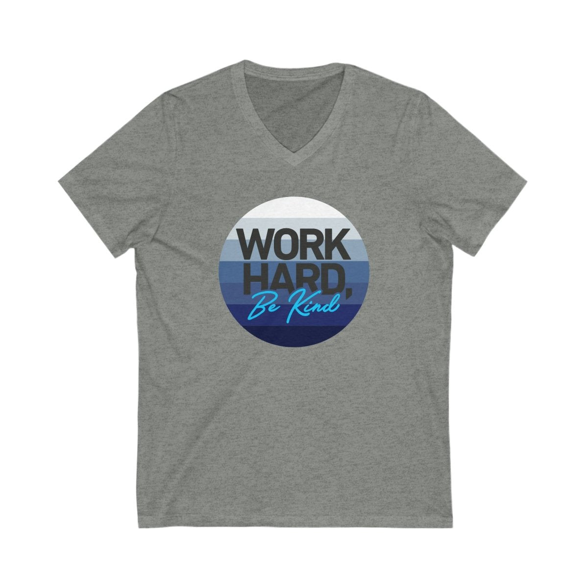 Work Hard Horizon Blue V - Neck - V - neck | ShirtyAgents