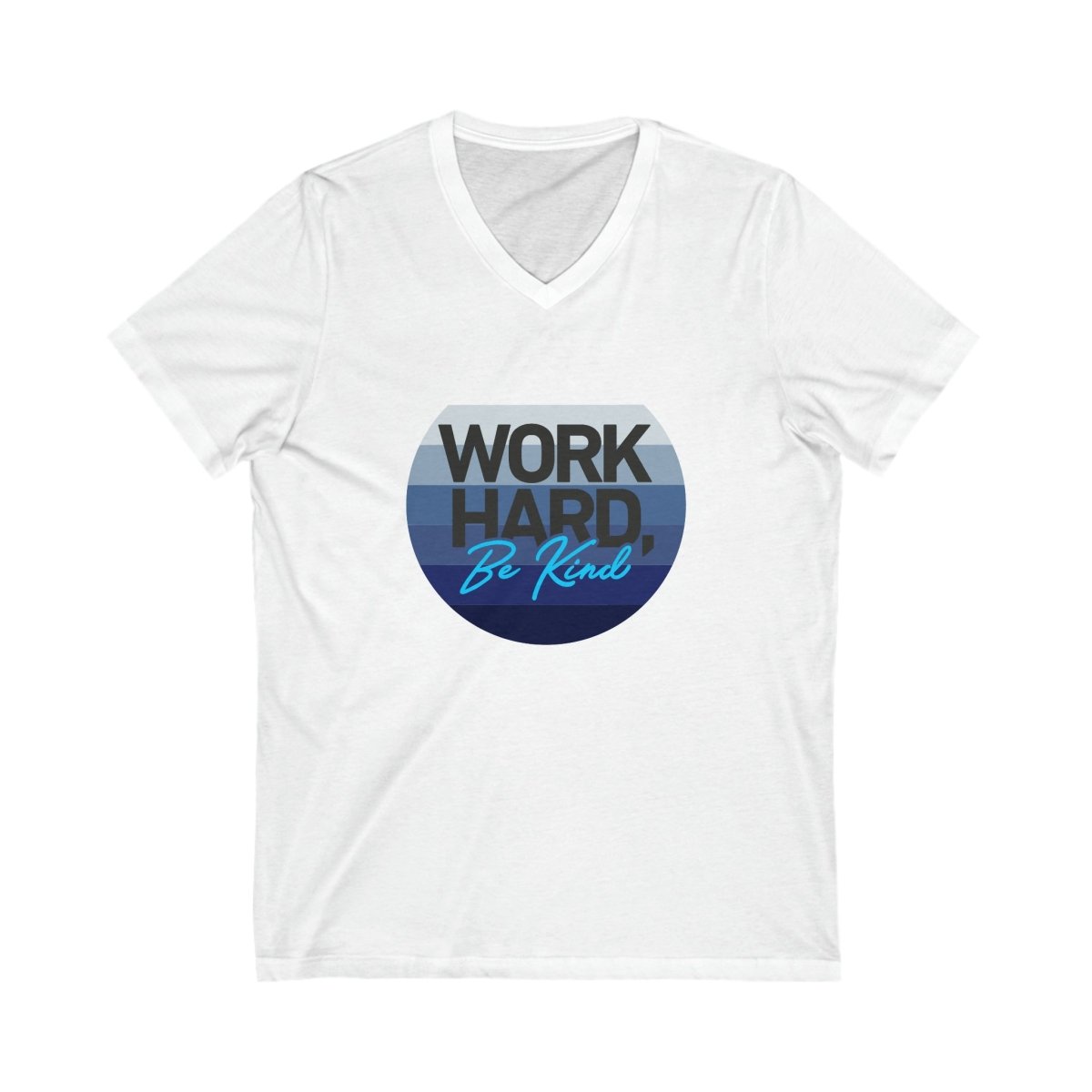 Work Hard Horizon Blue V - Neck - V - neck | ShirtyAgents