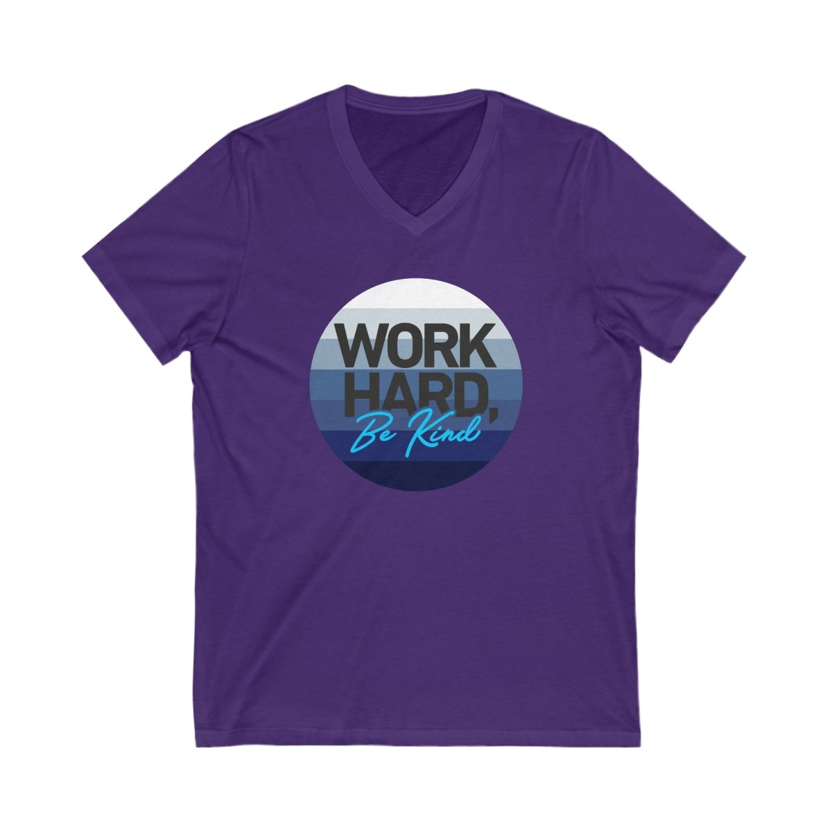 Work Hard Horizon Blue V - Neck - V - neck | ShirtyAgents