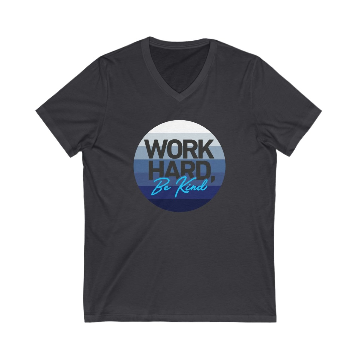Work Hard Horizon Blue V - Neck - V - neck | ShirtyAgents