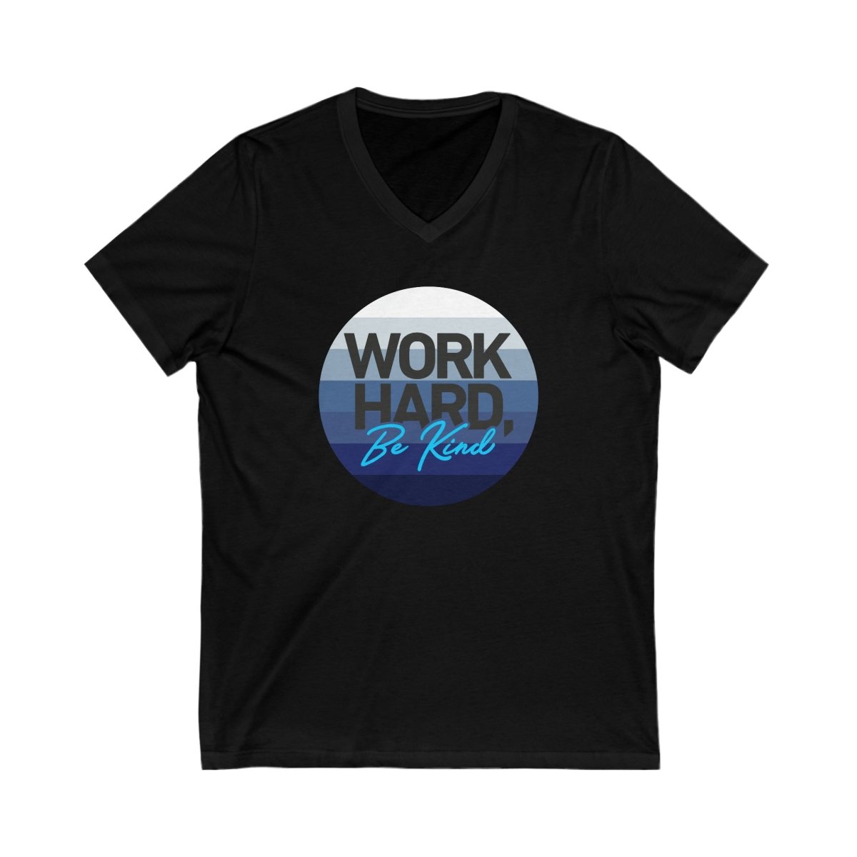 Work Hard Horizon Blue V - Neck - V - neck | ShirtyAgents