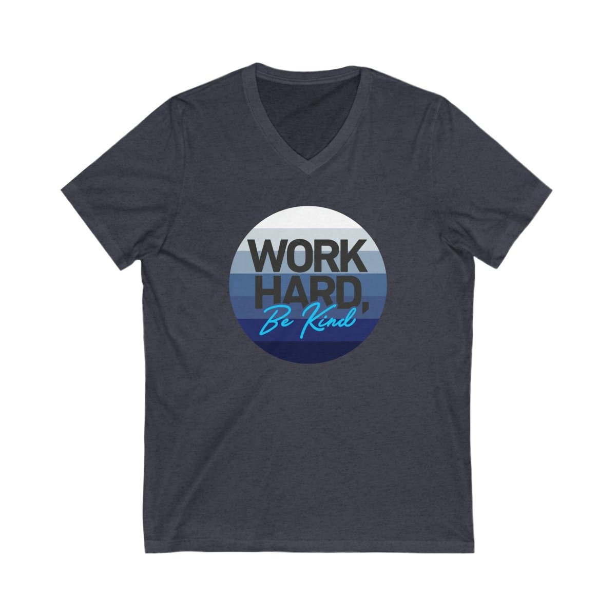 Work Hard Horizon Blue V - Neck - V - neck | ShirtyAgents