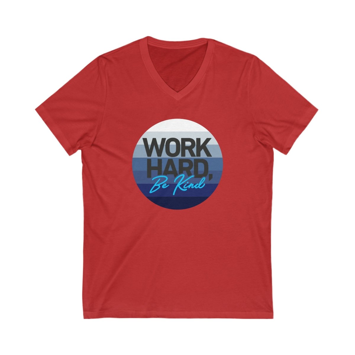 Work Hard Horizon Blue V - Neck - V - neck | ShirtyAgents