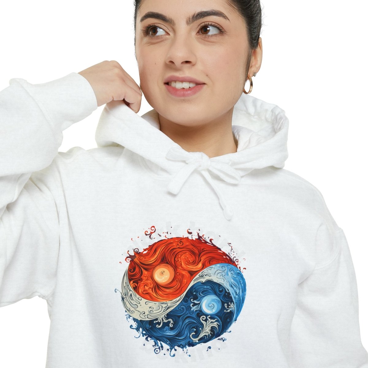 Yin and Yang Work Hard, Be Kind Hoodie - Hoodie | ShirtyAgents