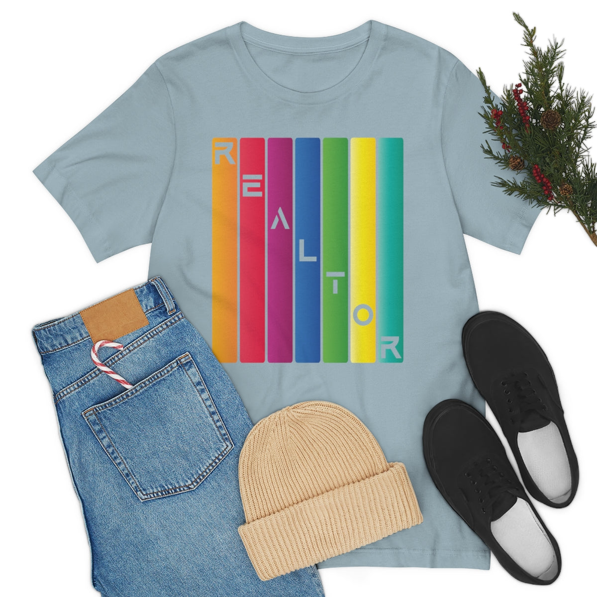 Realtor Colored Bars Tee