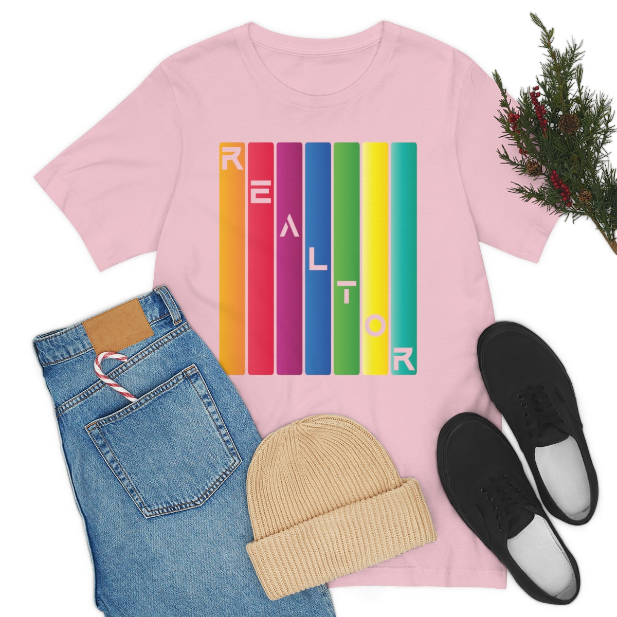 Realtor Colored Bars Tee