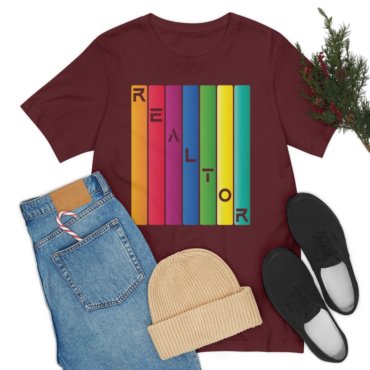 Realtor Colored Bars Tee