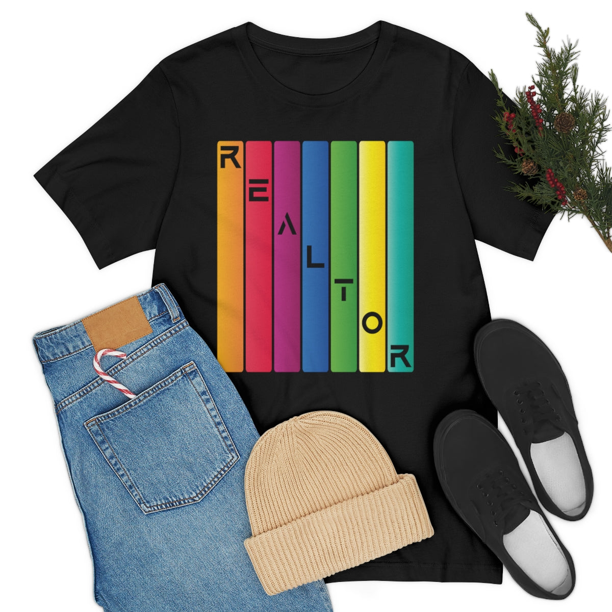 Realtor Colored Bars Tee