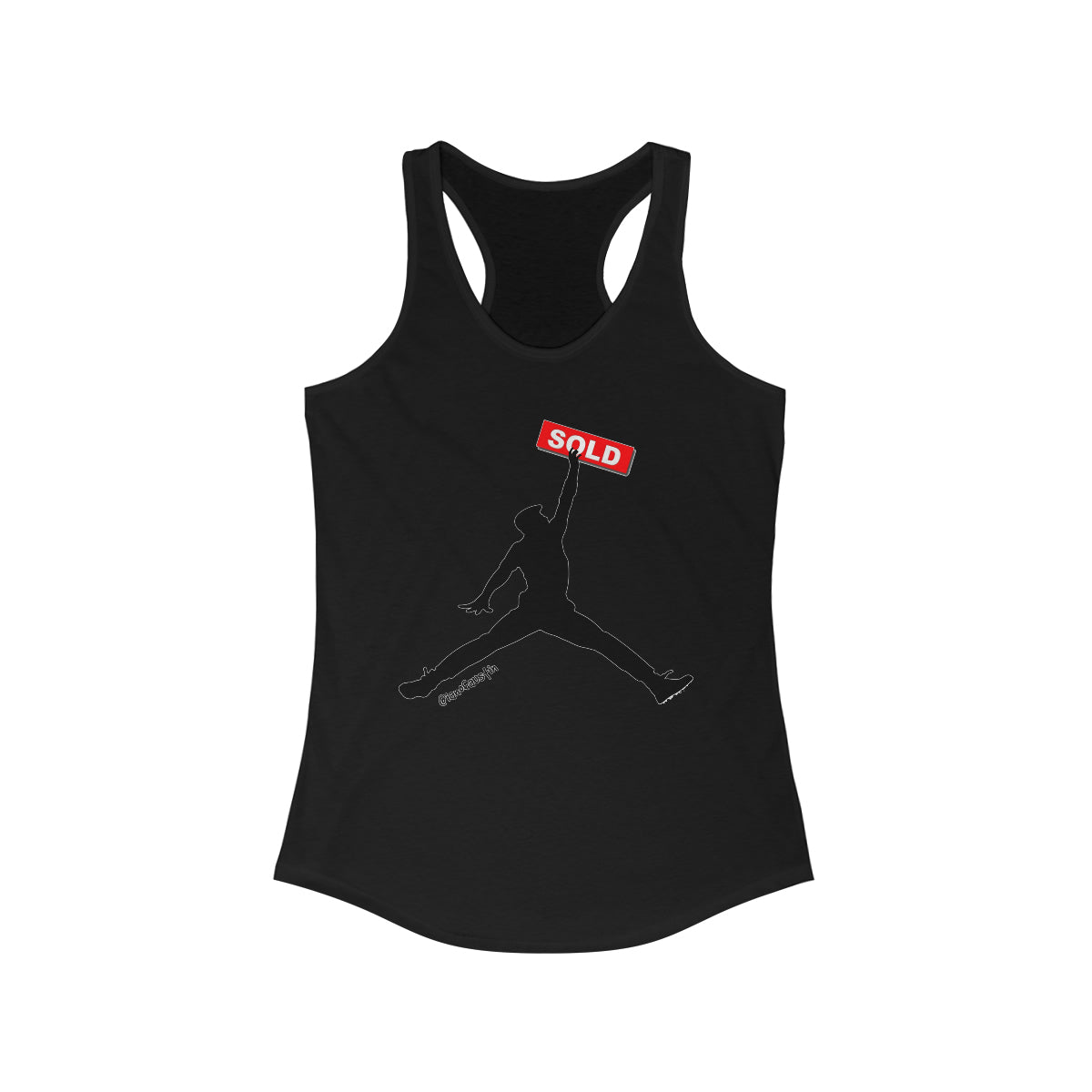 Jumpman Realtor Women's Ideal Racerback Tank #ianofaustin - REAL ESTATE Tease