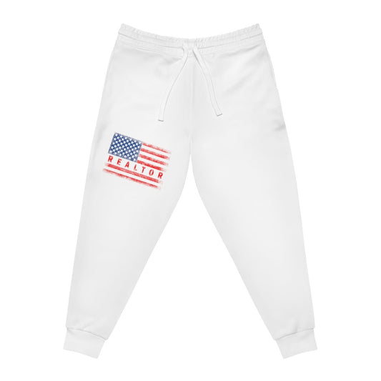 American Flag Realtor Athletic Joggers - All Over Prints | ShirtyAgents