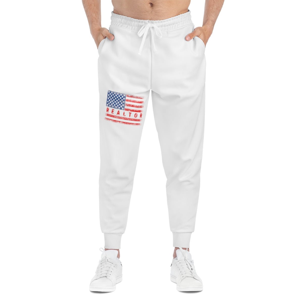 American Flag Realtor Athletic Joggers - All Over Prints | ShirtyAgents