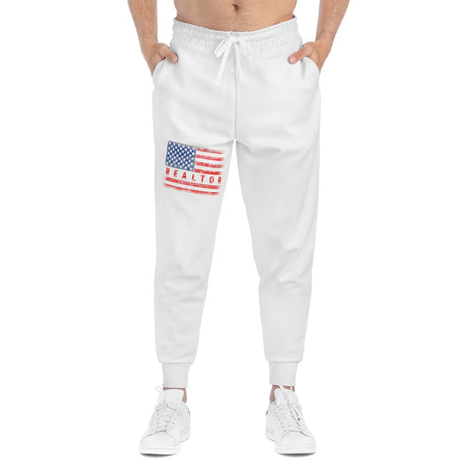 American Flag Realtor Athletic Joggers - All Over Prints | ShirtyAgents