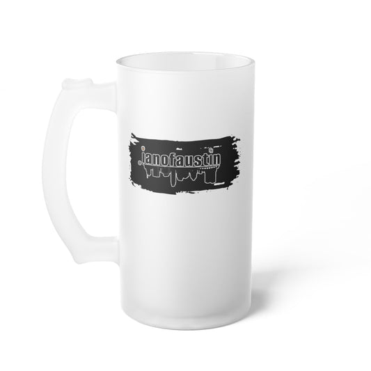 @ianofaustin REAL Austin Skyline Black Brush Frosted Glass Beer Mug - Mug | ShirtyAgents