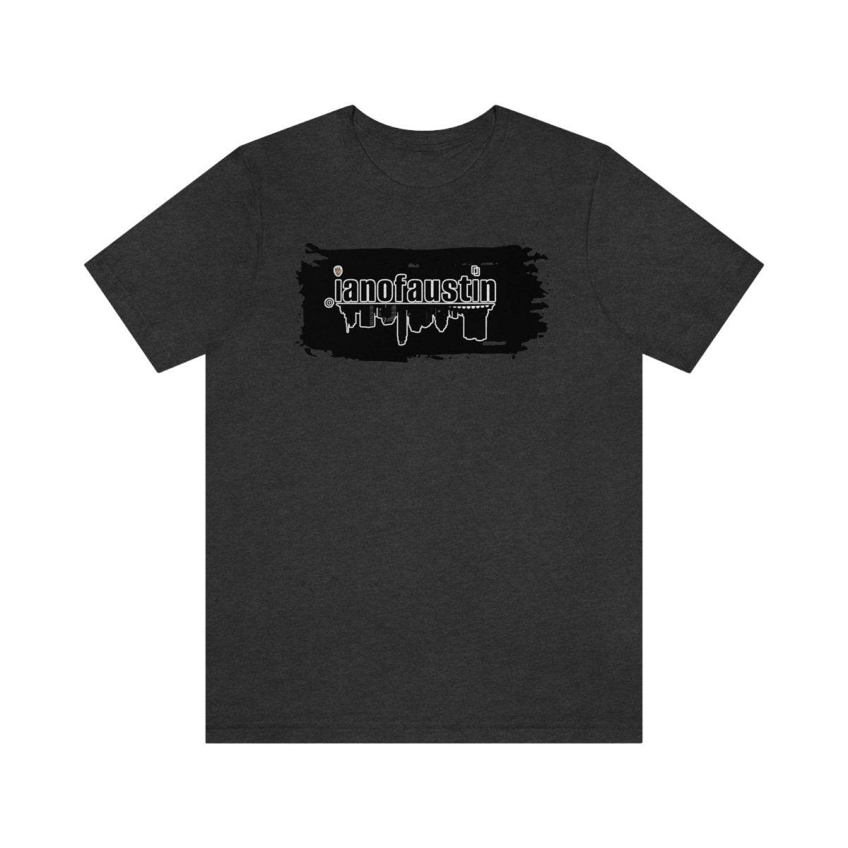 @ianofaustin REAL Austin Skyline Black Brush - T-Shirt | ShirtyAgents