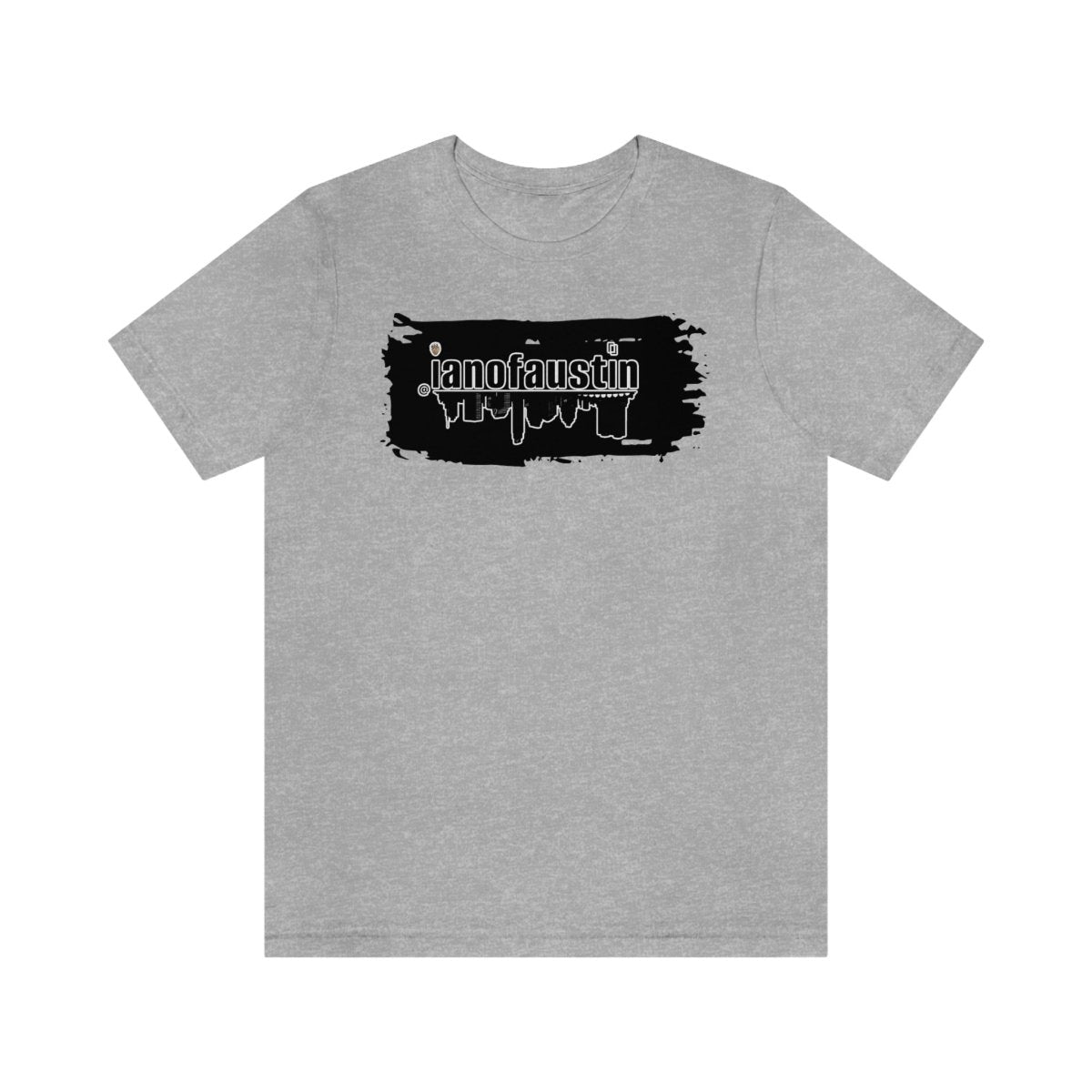 @ianofaustin REAL Austin Skyline Black Brush - T-Shirt | ShirtyAgents